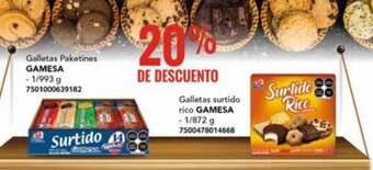 City Club Galletas Paketines GAMESA 1/993G oferta
