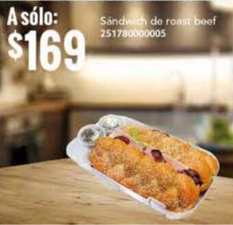 City Club Sandwich de roast beef 251780000005 oferta