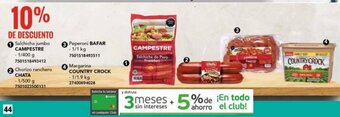 City Club Salchicha jumbo CAMPESTRE - 1/400 g 7501518493412 oferta