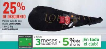 City Club Paleta curada con malla LORIENTE 1/4.2 kg 8421384126056 oferta