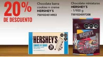 City Club Chocolate barra cookies n creme HERSHEY'S 7501024514953 oferta