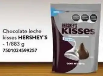 City Club Chocolate leche kisses HERSHEY'S - 1/883 g 7501024599257 oferta