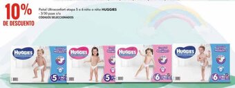 City Club Pañal Ultraconfort etapa 5 o 6 niño o niña HUGGIES - 3/30 pzas c/u oferta