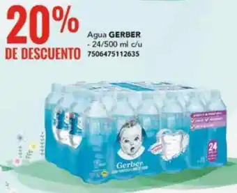 City Club Agua GERBER 24/500ML oferta