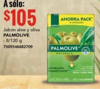 Jabón aloe y oliva PALMOLIVE 8/120G