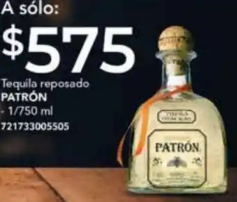 City Club Tequila reposado PATRÓN 1/750ml oferta