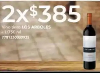 City Club Vino tinto LOS ARBOLES -1/750 ml 7791250000935 oferta