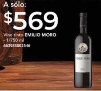 City Club Vino tinto EMILIO MORO -1/750 ml 663985002546 oferta