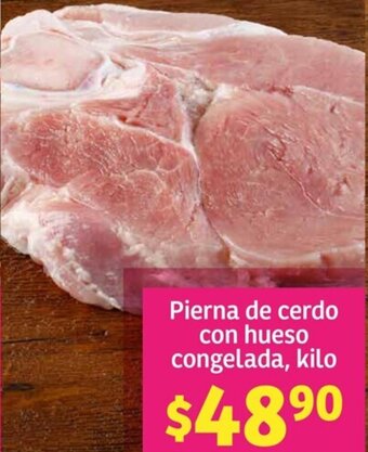 Soriana Híper Pierna de cerdo con hueso congelada, kilo oferta