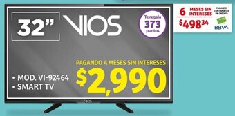 Soriana Híper 32" VIOS MOD. VI-92464 • SMART TV oferta