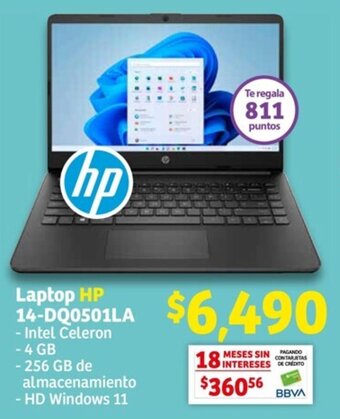 Soriana Híper Laptop HP 14-DQ0501LA oferta