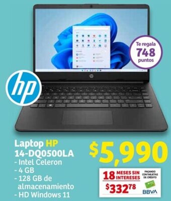 Soriana Híper Laptop HP 14-DQ0500LA oferta