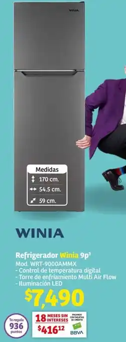 Soriana Híper WINIA Refrigerador Winia 9p³ oferta