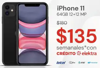 Elektra iPhone 11 64GB 12+12MP oferta