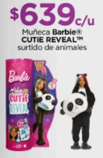 Muñeca Barbie® CUTIE REVEAL™ surtido de animales