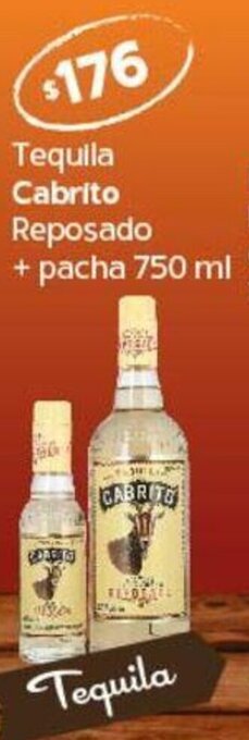 Tequila Cabrito Reposado + pacha 750 ml