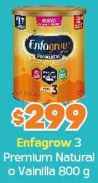 Arteli Enfagrow 3 Premium Natural o Vainilla 800 g oferta