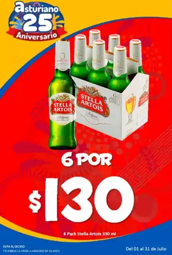 6 Pack Stella Artois 6x330 ml