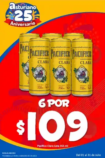 Pacifico Clara Lata 6x355 ml