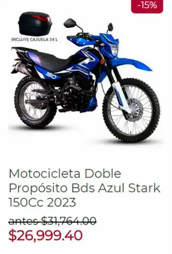 Motocicleta Doble Propósito Bds Azul Stark 150Cc 2023