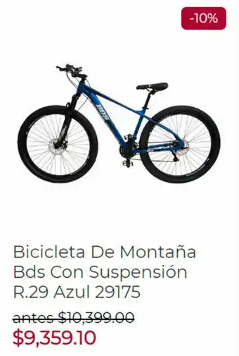Bicicleta De Montaña Bds Con Suspensión R.29 Azul 29175