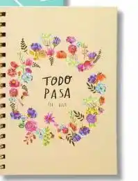 Libreta magic line a5 todo pasa por algo 80 hojas