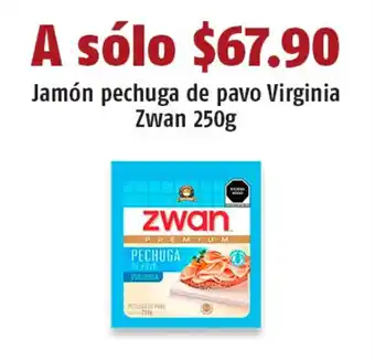 Jamón pechuga de pavo Virginia Zwan 250g