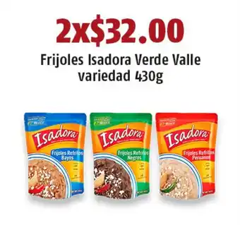 OXXO Frijoles Isadora Verde Valle variedad 430g x 2 oferta