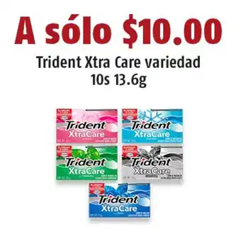 OXXO Trident Xtra Care variedad 10s 13.6g oferta