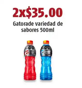 Gatorade variedad de sabores 500ml x 2