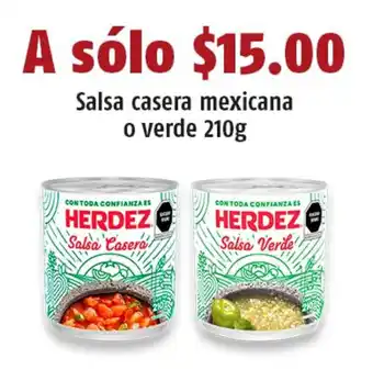 Salsa casera mexicana o verde 210g