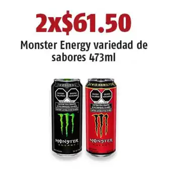 OXXO Monster Energy variedad de sabores 473ml x 2 oferta