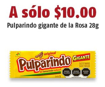 OXXO Pulparindo gigante de la Rosa 28g oferta