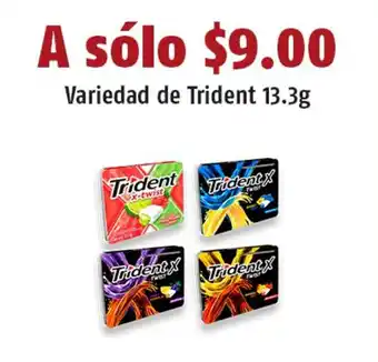 OXXO Variedad de Trident 13.3g oferta