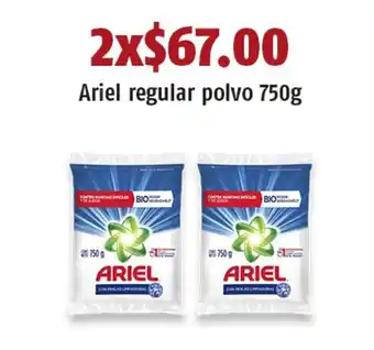 Ariel regular polvo 750g x 2
