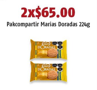 Pakcompartir Marias Doradas 224g x 2