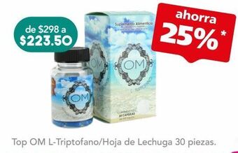 Top om l triptofano/lechuga fra c/30pzs