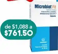 Farmacia San Pablo Microbiot fit capsulas 10ufc c/30pzs oferta