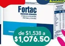 Farmacia San Pablo Fortac polvo sabor vainilla c/30sob oferta