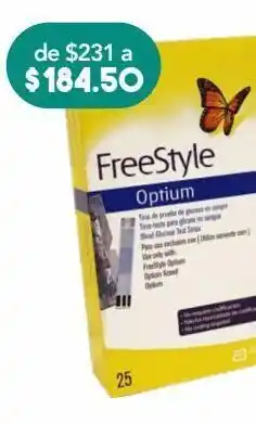 Farmacia San Pablo Freestyle optium tiras con 25 c/1 oferta