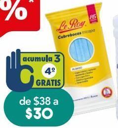 Farmacia San Pablo Le roy cubreboca plisado azul c/5pzs oferta