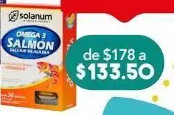 Farmacia San Pablo Solanum omega 3 cap 1.4gr caj c/30pzs oferta