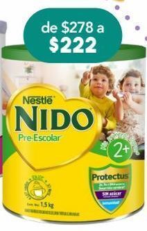 Farmacia San Pablo Nido prescolar leche en polvo 2+ c/1.5kg oferta