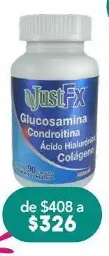 Justfx suplemento c/glucosamina c/90pzs