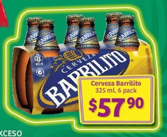 Soriana Híper Cerveza Barrilito 325 ml. 6 pack oferta
