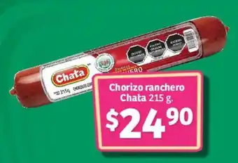 Soriana Híper Chorizo ranchero Chata 215 g. oferta