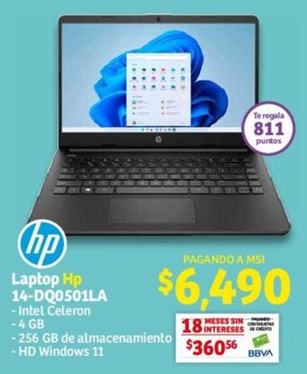 Soriana Híper Laptop Hp 14-DQ0501LA oferta