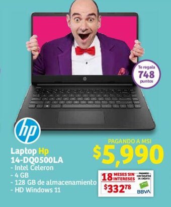 Soriana Híper Laptop Hp 14-DQ0500LA oferta