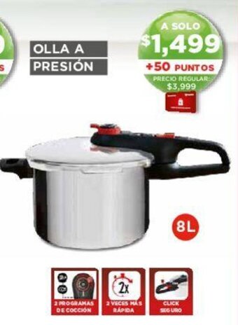 Soriana Híper OLLA A PRESIÓN 8L oferta