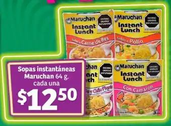 Sopas instantáneas Maruchan 64 g. cada una